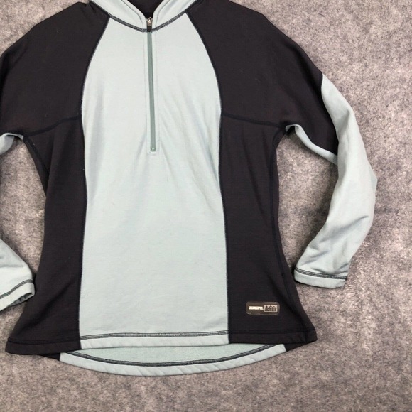 REI Polartec ¼ Zip Pullover Sweater Women's Large Colorblock Outdoors Warmth - Picture 3 of 10